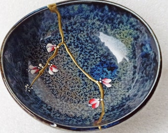 Bol Kintsugi - Céramique fabriquée au Japon - Poterie Kintsugi