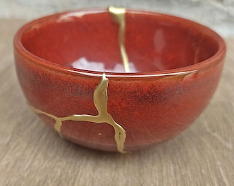 Kintsugi - Bol en céramique, Fabriqué au Japon, poterie