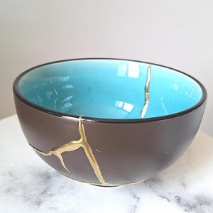 Kintsugi Keramik Schale: Japanische Keramik
