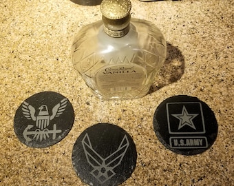 Personalized Slate Coasters | House warming gift | New Home Gift | Party  | Wedding Gift  | Wedding Favor |  Engagement Gift | Birthday gift