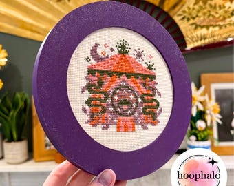 刺繍額 ピエロ Indigo Purple Embroidery Hoop Frame | 4'', 5