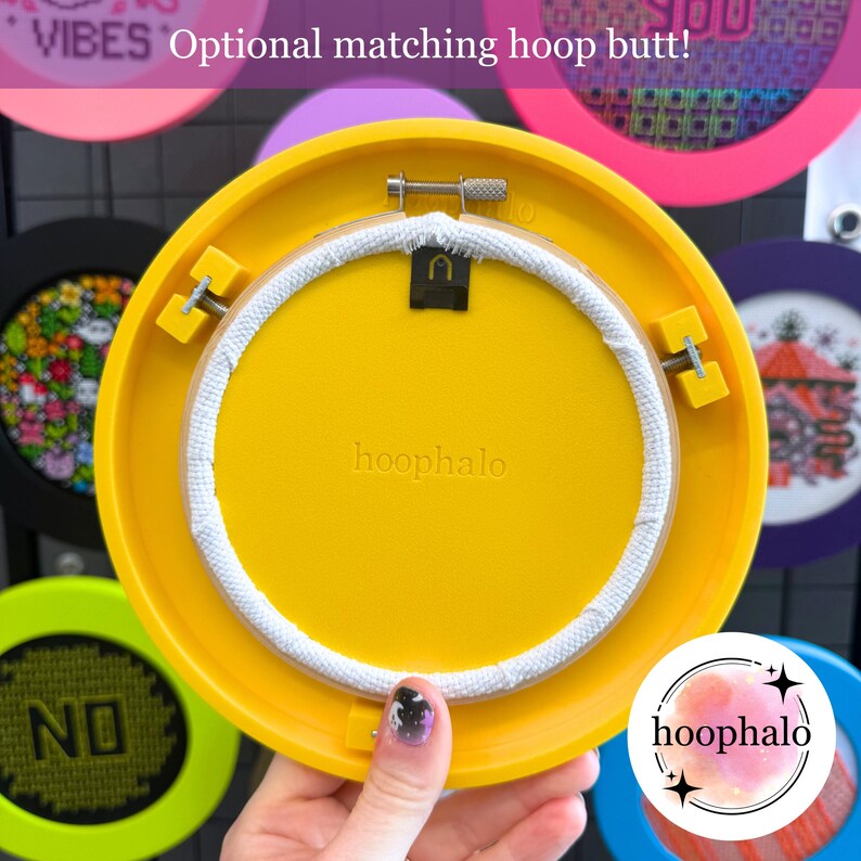 Text Hoops Hoop Butt for Embroidery Hoops - the Easy Way to Have a Tidy Hoop Back ...