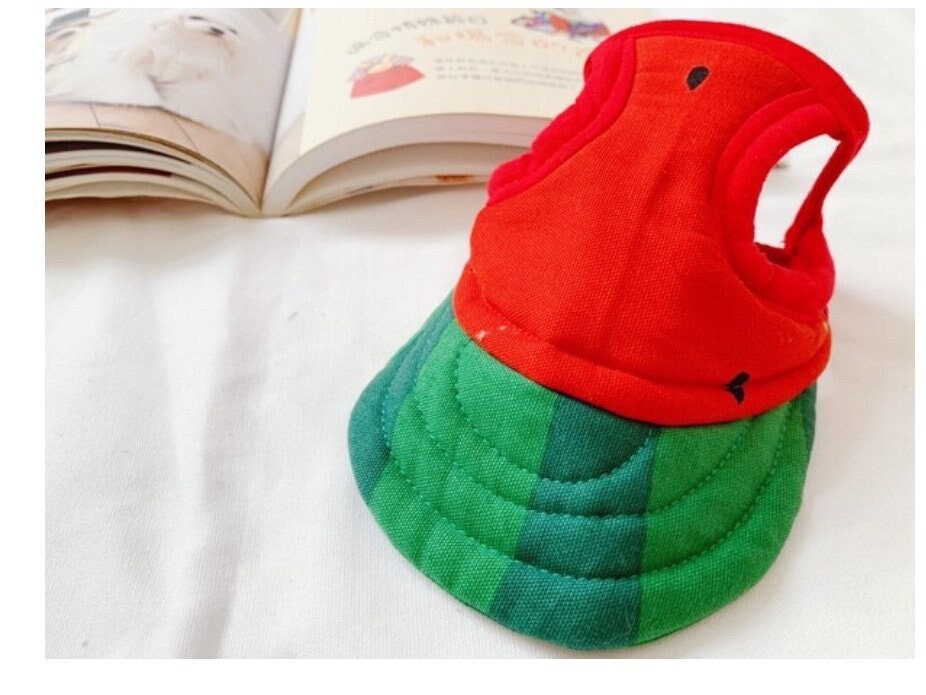 Watermelon Pet Hat With Ear Holes for 