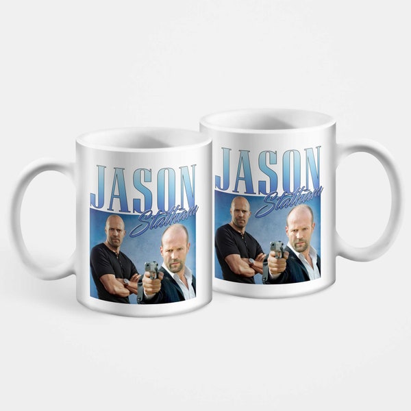 Jason Statham Appreciation Homage Throwback Mug Tea Coffee High grade AAA pure white ceramic 10oz 100% Dishwasher / Microwave / UV Safe