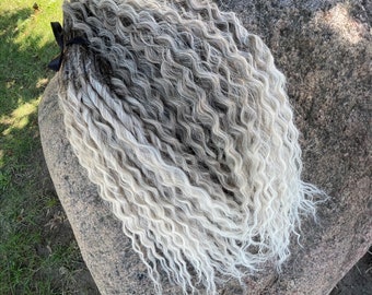 DE /SE curly synthetic dreads 22inch extensions. Synthetic dreadlocks