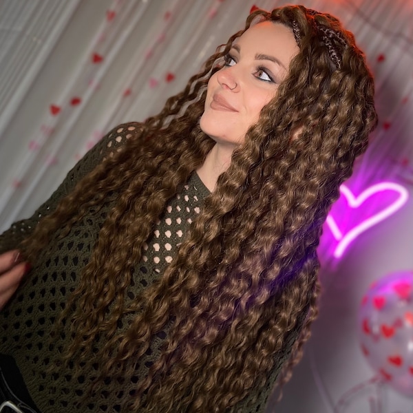 Dreadlocks!!!! curly synthetic dreads extensions. Synthetic dreadlocks