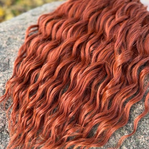 SE/DE losse golvende dreadlocks. krullende synthetische dreads extensions. Synthetische dreadlocks