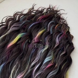 Nouveau!!! GLITCH HAIR DE mèches lâches et dreadlocks Anna. extensions de dreads synthétiques bouclées. Dreadlocks synthétiques