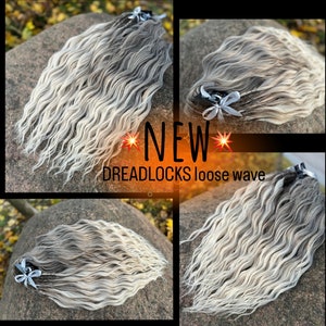 Nieuw!!! DE losse golfsloten dreadlocks. krullende synthetische dreads extensies. Synthetische dreadlocks