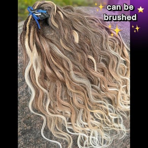 Nieuw!!!MIX DE/SE losse wave locks dreadlocks. krullende synthetische dreads extensies. Synthetische dreadlocks