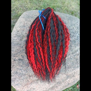 curly synthetic dreads extensions. Synthetic dreadlocks Boho de dreadlocks Wavy