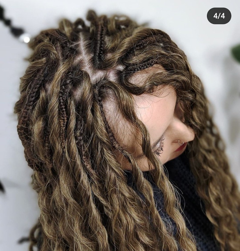 DE/ SE Curly Synthetic Dreads Extensions Wavy Dreads Curly Etsy