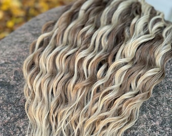 SE/DE loose wave locks dreadlocks. curly synthetic dreads extensions. Synthetic dreadlocks