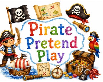 Pirate Pretend Play: Dramatic Play Activities for Kids (Download)
