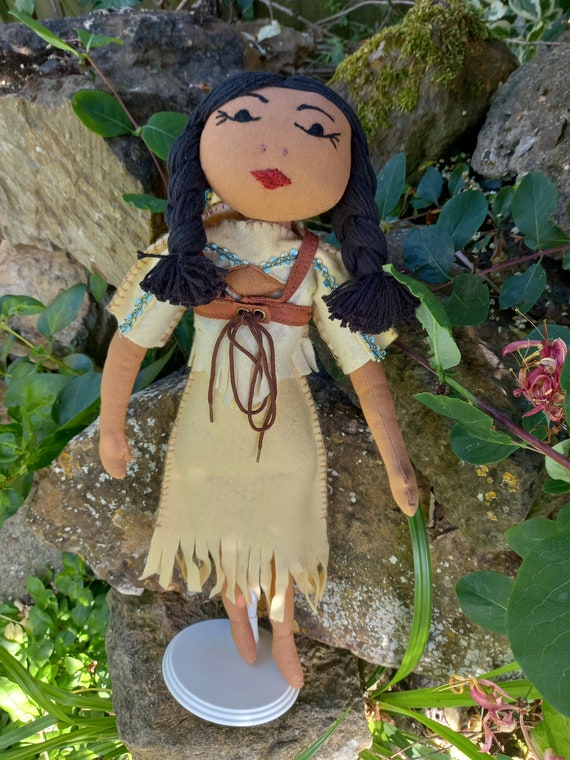 Sacagawea and Pompey Folk Art Cloth Art Doll Etsy