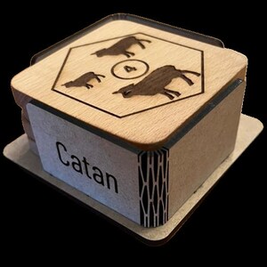Custom Catan Coaster Set