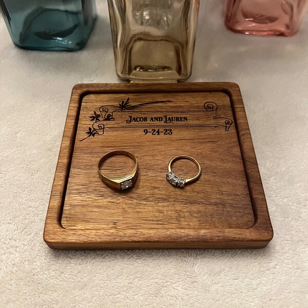 Acacia Ring Tray Etsy