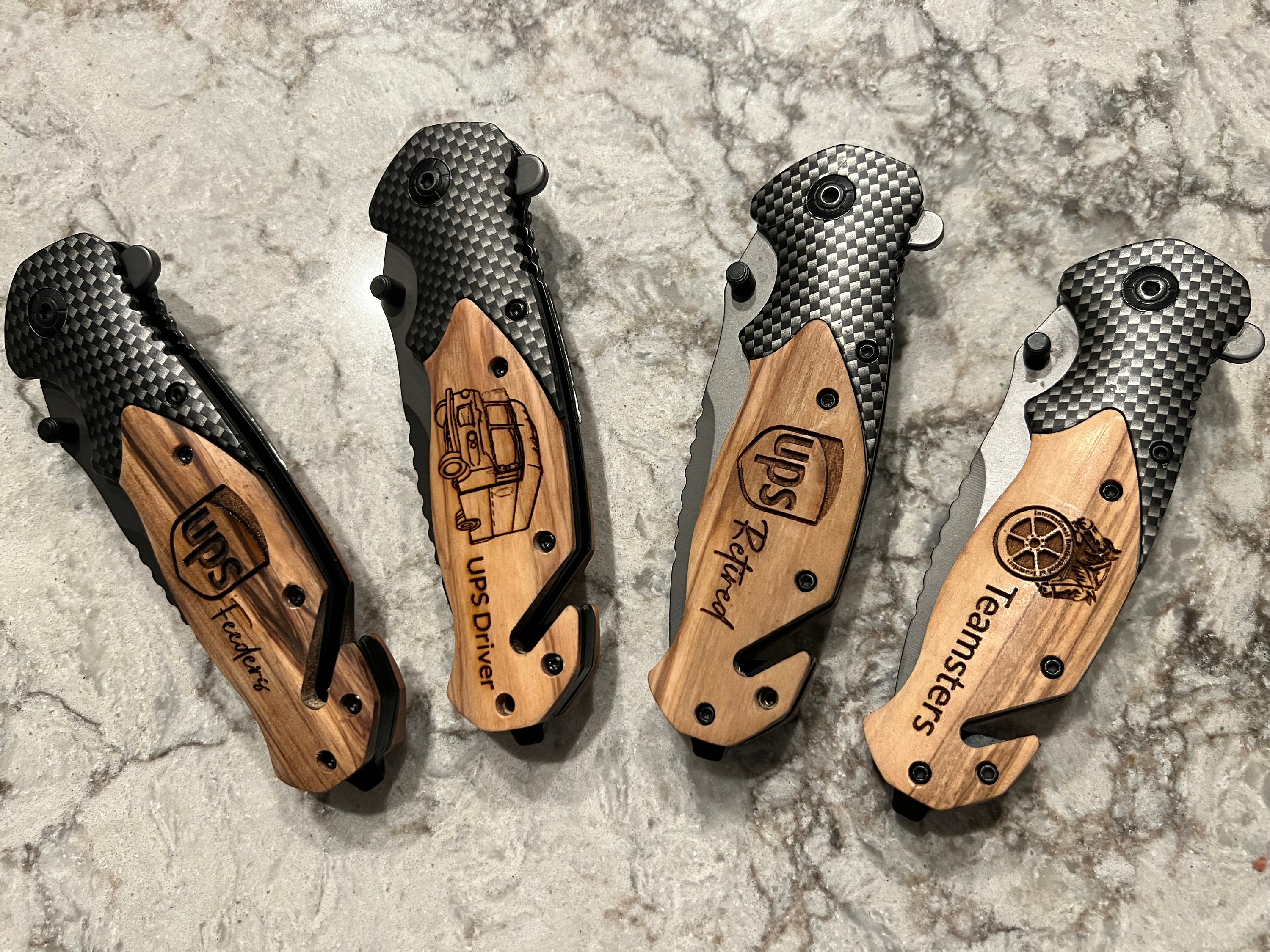 Hoffner Knife Blade Engraving, Your Logo Or Custom Image, One Side Of Blade