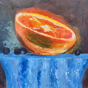 Citrus and Blue - Vibrant Kitchen Wall Art