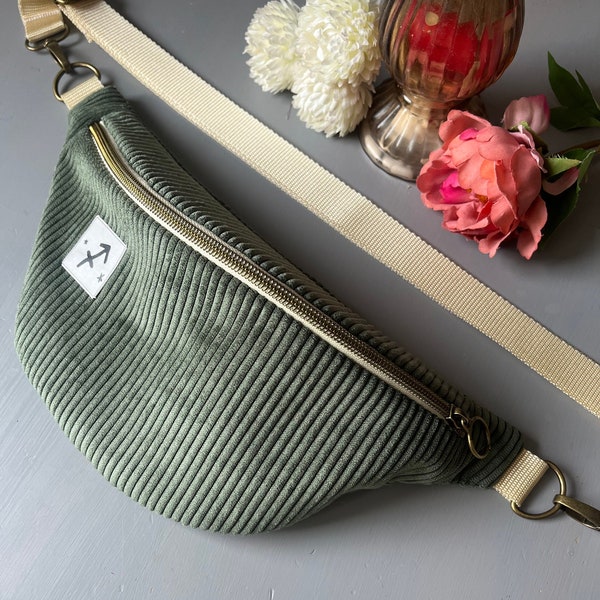 Sac Banane Zodiaque Personnalisé - Vert Olive