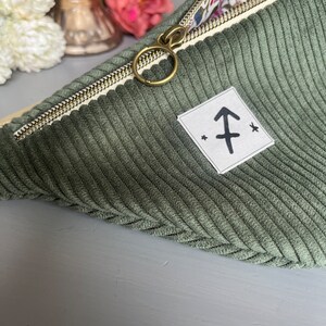 Personalized Zodiac Fanny Pack Olive Green image 3