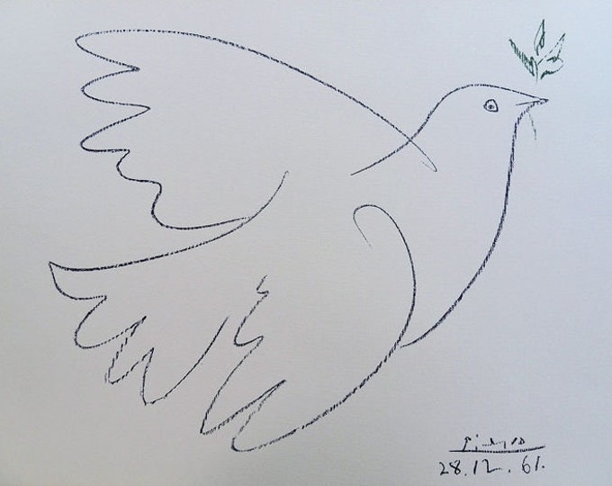 Pablo Picasso La Colombe De La Paix - Etsy