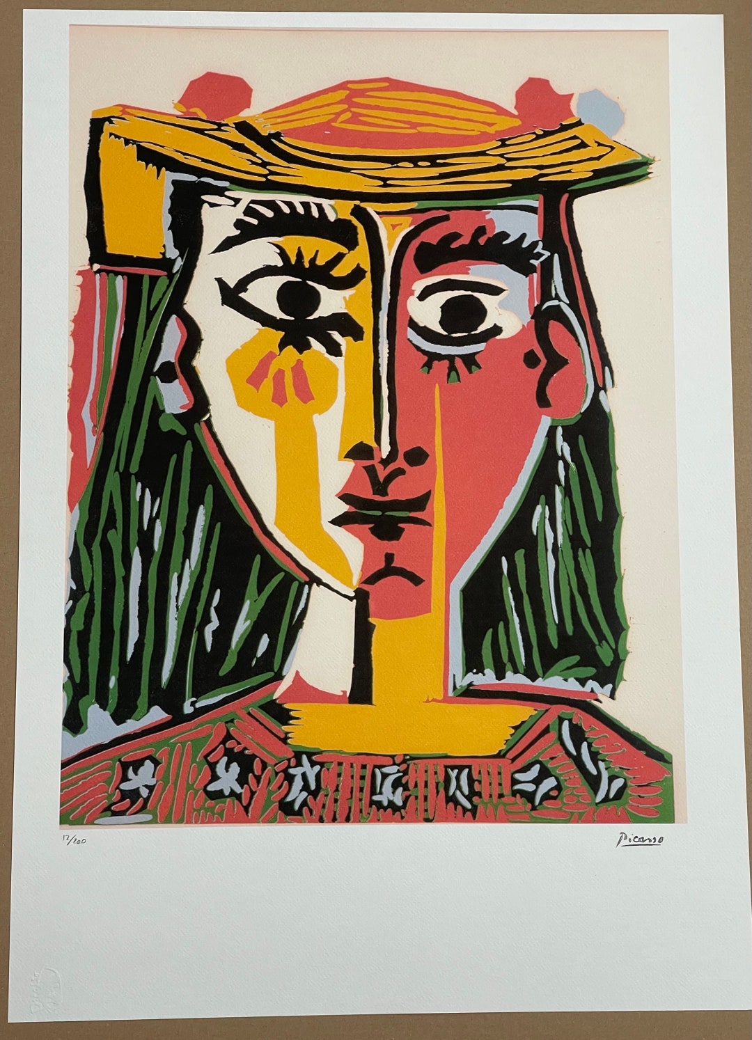 Pablo Picasso Signed Lithograph Limited Edition Certificate Etsy