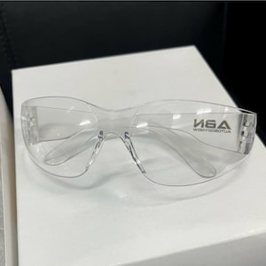 ABN Clear Safety Glasses Protective Eyewear (UV Protective Transparent Lens Protective Glasses)