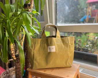 Green Canvas Bag, Canvas Tote Canvas Bag, Olive Green Handbag, Canvas Shopping Bag, Minimalist Bag, Canvas Purse