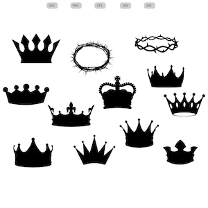 Royal Crown Svg - Royal Crown Silhouette - Royal Crown svg design - Royal Crown Cut File - Royal Crown Clipart - svg - eps - dxf - png - jpg