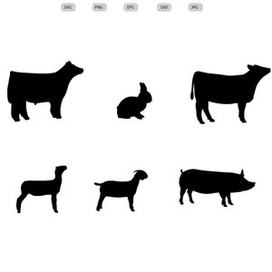 Dierlijke Svg weergeven - dier silhouet weergeven - dierlijk svg bundel weergeven - dier gesneden bestand weergeven - dier Clipart weergeven - svg - eps - dxf - png - jpg