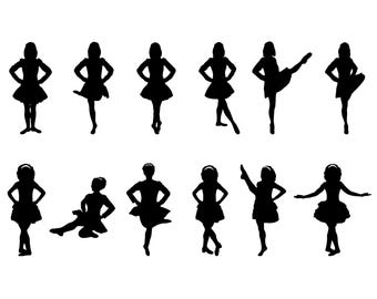 Irish dancer Svg - Irish dancer Silhouette - Irish dancing svg -Irish dancing Cut File - Irish dancing Clipart - svg - eps - dxf - png - jpg