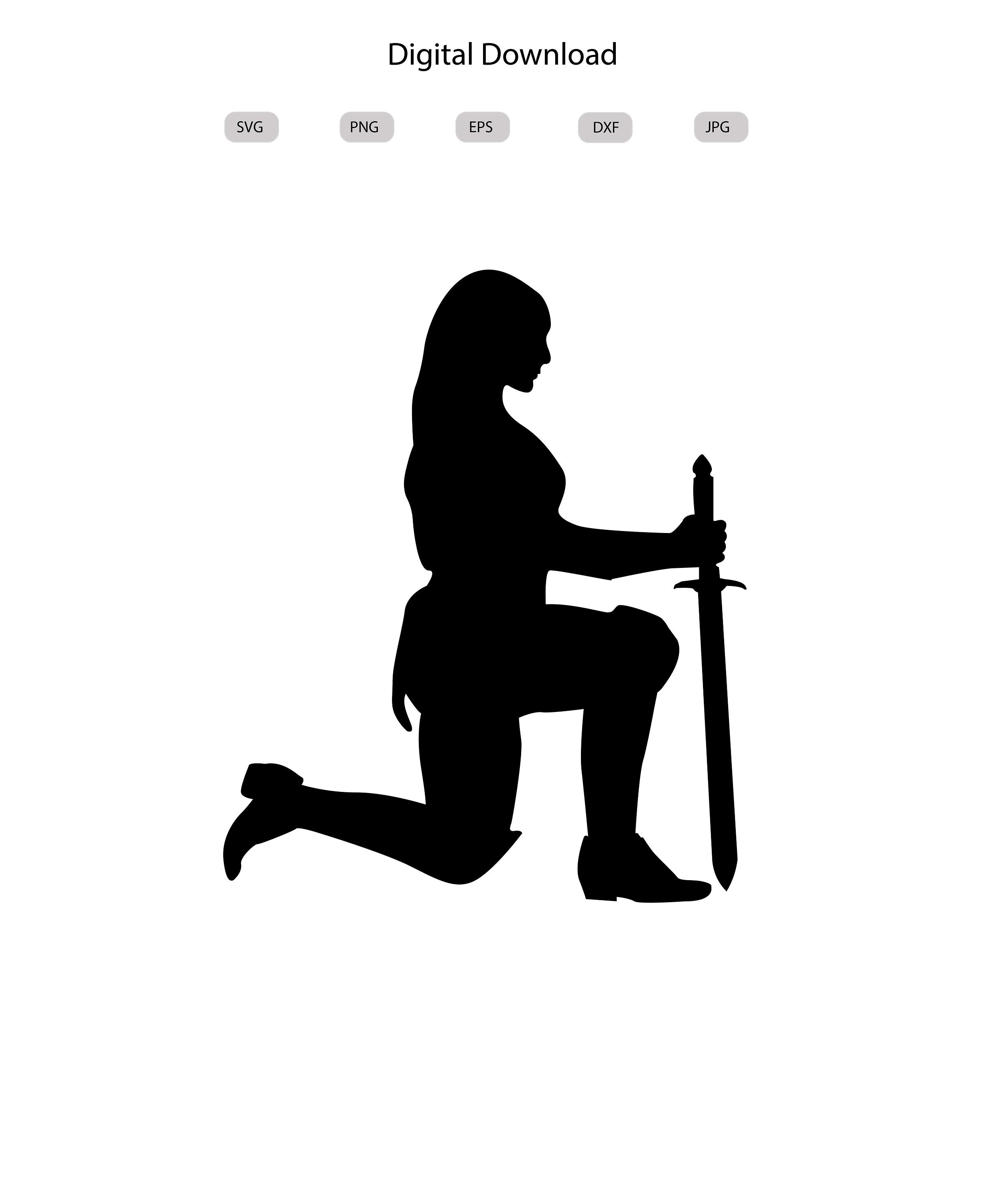 Soldier Warrior Woman Svg-soldier Warrior Woman Silhouette-soldier ...