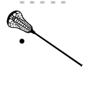 Lacrosse Stick Svg - Lacrosse Stick Silhouette  - Lacrosse Stick Cut File - Lacrosse Stick Clipart - svg - eps - dxf - png - jpg