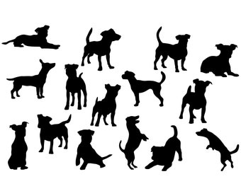 Jack Russell Terrier dog Svg-Jack Russell Terrier Silhouette-Jack Russell Terrier Cut File-Jack Russell Terrier Clipart-svg-eps-dxf-png-jpg