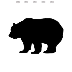 Bear Svg - Bear Silhouette - Bear svg bundle - Bear svg design- Bear Cut File - Bear Clipart - svg - eps - dxf - png - jpg
