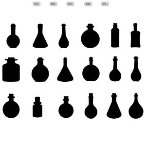 Potion bottle Svg-Potion bottle Silhouette-Potion bottle svg bundle-Potion bottle Cut File-Potion bottle Clipart-svg - eps - dxf - png - jpg