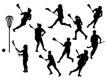 Lacrosse Women Svg - Lacrosse Women Silhouette - Lacrosse Women svg bundle -Lacrosse Women Cut File - svg - eps - dxf - png - jpg