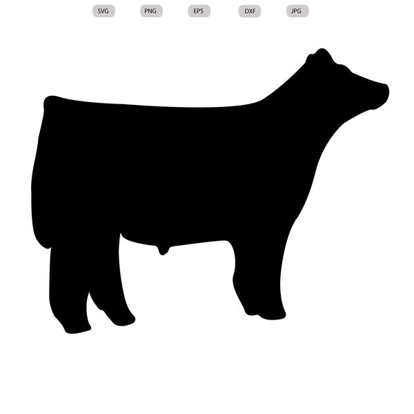 Show steer Svg - Show steer Silhouette - Show steer svg bundle -  Show steer Cut File - Show steer Clipart - svg - eps - dxf - png - jpg