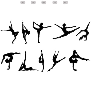Acro dance Svg - Acro dance Silhouette - Acro dance svg bundle - Acro dance Cut File - Acro dance Clipart - svg - eps - dxf - png - jpg