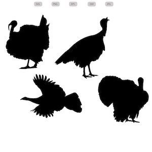 Turkey Svg - Turkey Silhouette - Turkey svg bundle - Turkey svg design - Turkey Cut File - Turkey Clipart - svg - eps - dxf - png - jpg