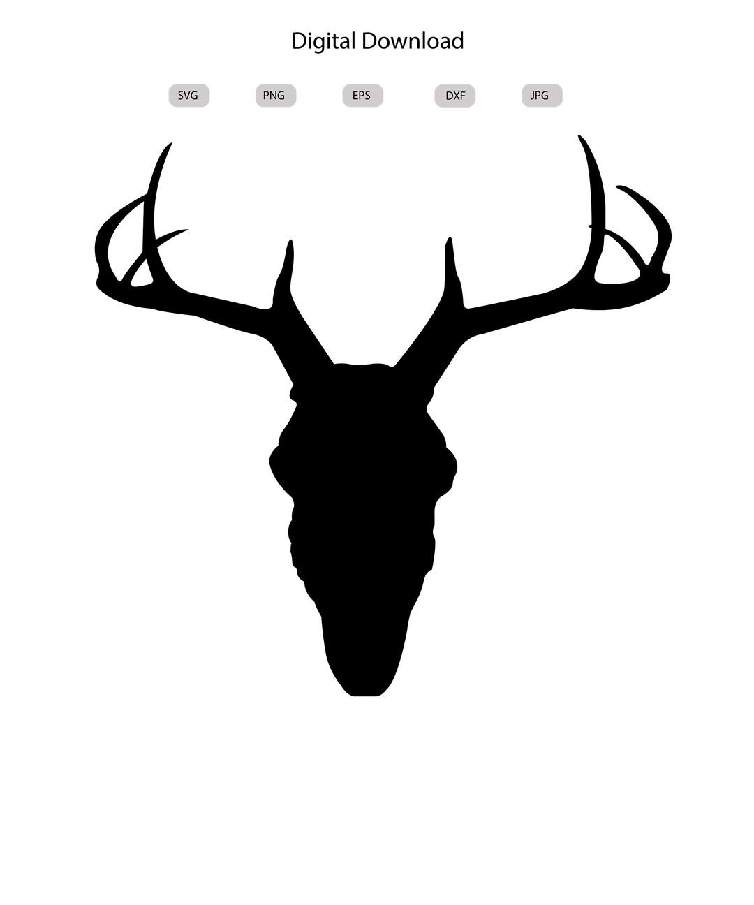 Deer Head Svg Deer Head Silhouette Deer Head Svg Bundle Deer Head Cut