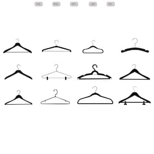 Hanger Svg - Hanger Silhouette - Hanger svg bundle -Hanger svg design- Hanger Cut File - Hanger Clipart - svg - eps - dxf - png - jpg