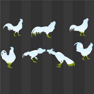Rooster Canva Frames , Editable In Canva , Banner Templates, Mockup Frames, Editable Canva Templates, Print Templates