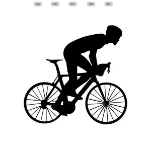 Rennrad Svg - Rennrad Silhouette - Rennrad Schnittdatei - Rennrad Clipart - svg - eps - dxf - png - jpg