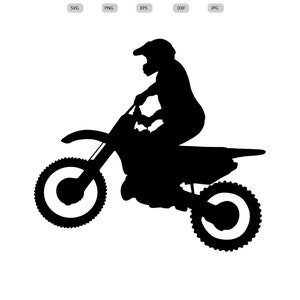 Motorrad-Svg - Motorrad-Rennen Silhouette -Motorrad-Svg-Design-Rennsport-Svg- Dirt Bike Clipart-svg-eps-dxf-png-jpg