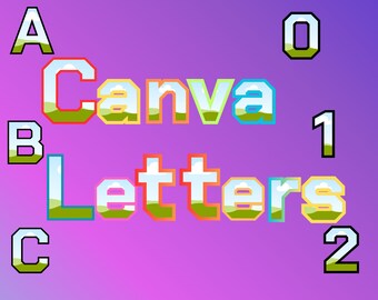 Canva alphabet frames , Editable In Canva , Banner Templates, Mockup Frames, Editable Canva Templates, Print Templates