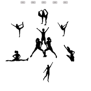 Cheer Stunt team SVG-Cheer Stunt Cut Files-Cheer Leading Silhouette- Cheer Stunt Cut File- Cheer Stunt Clipart - svg - eps - dxf - png - jpg