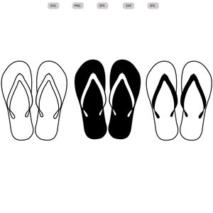 Flip flops Svg - Flip flops Silhouette - Flip flops svg bundle - Flip flops Cut File - Flip flops Clipart - svg - eps - dxf - png - jpg