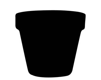 Flower Pot Svg - Flower Pot Silhouette - Flower Pot svg design- Flower Pot Cut File - Flower Pot Clipart - svg - eps - dxf - png - jpg